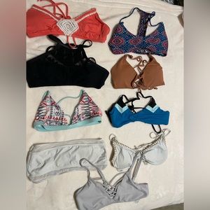 Set of 9 Bikini Tops - Mixed Brands